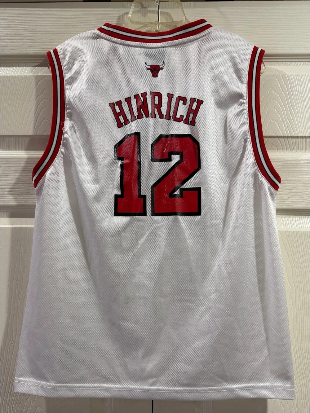 Vintage Kirk Hinrich Chicago Bulls Jersey  Boys Size XL White NBA